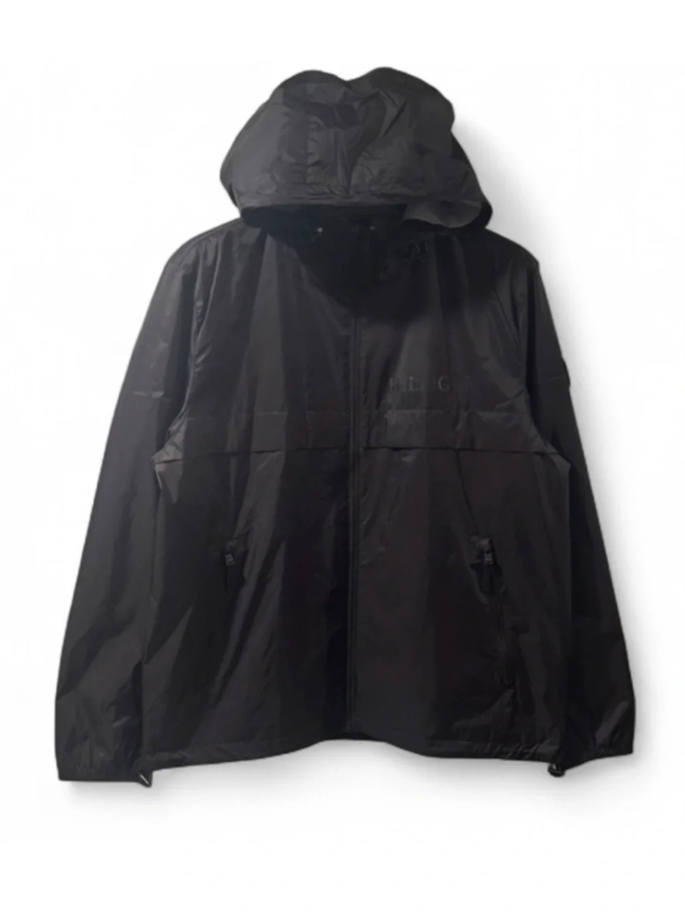 Tommy Hilfiger Black Hooded Rain Jacket/Windbreaker Size Men’s Large (NWT)